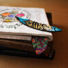 Artistic Persian Inspired Wooden Bookmark Feather Shaped - Set of 2
