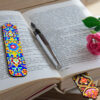 Artistic Persian Inspired Wooden Bookmark Tile - Set of 2