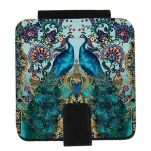 Pocket Mirror with Persian Inspired Peacocks Pattern