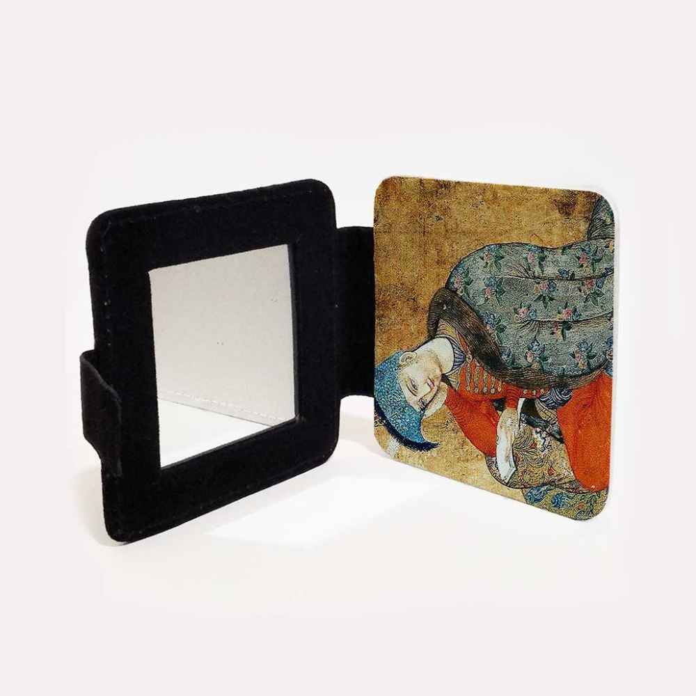 Pocket Mirror with Persian Inspired Safavi Pattern
