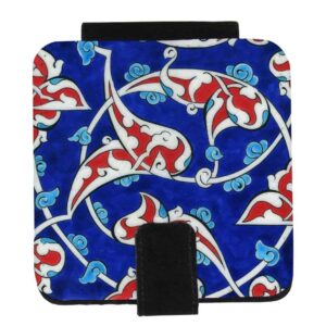 Pocket Mirror with Persian Inspired Tile Motif