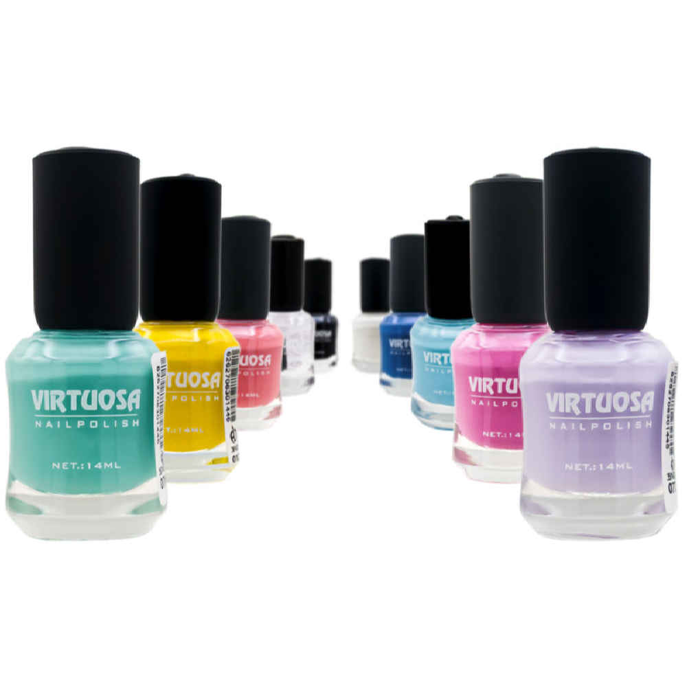 Halal Nail Polish Glossy Finish and Breathable Party Colors (10x)