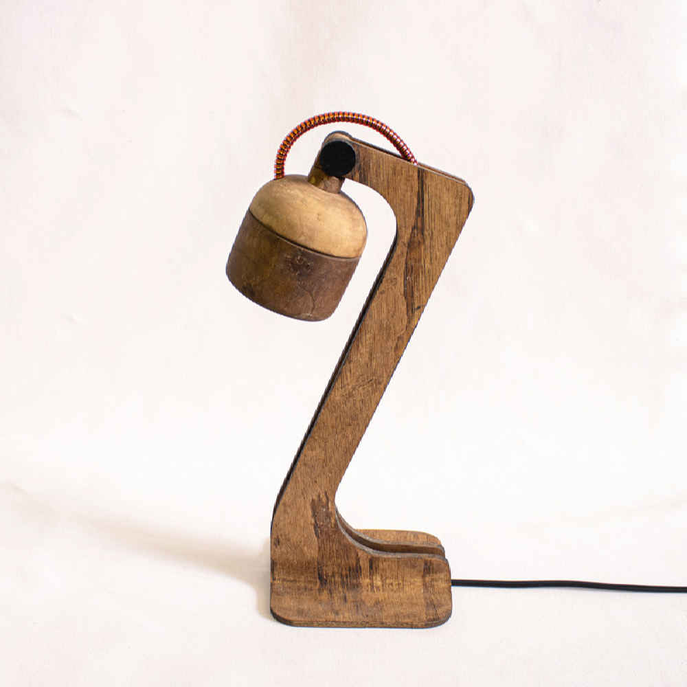 Classic Handcrafted Wooden Adjustable Desk Lamp