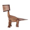 Figurative Dinosaur Sculptural Wooden Novelty Desk Lamp