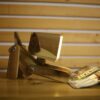 Figurative Dog Sculptural Wooden Novelty Desk Lamp