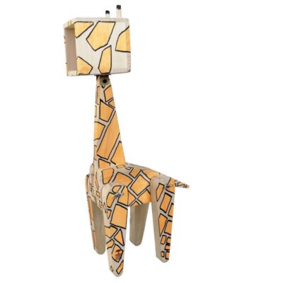 Figurative Giraffe Sculptural Wooden Novelty Desk Lamp