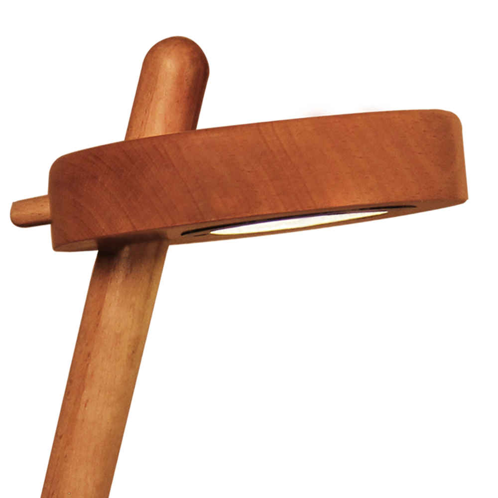 Minimalist Architectural Wooden Adjustable Desk Lamp