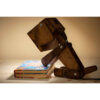 Figurative Puppy Sculptural Wooden Novelty Desk Lamp