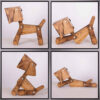 Figurative Puppy Sculptural Wooden Novelty Desk Lamp