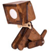 Figurative Puppy Sculptural Wooden Novelty Desk Lamp