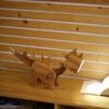 Figurative Dinosaur Sculptural Wooden Novelty Desk Lamp
