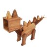 Figurative Dinosaur Sculptural Wooden Novelty Desk Lamp