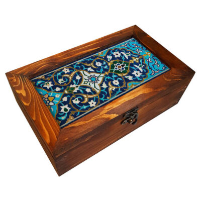 Wooden Flatware Chest, Rustic Iranian-Inspired Style, Refined & Decorative Model