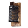 Modern Wooden Wall Sconce - G15 Minimalist Brown Finish