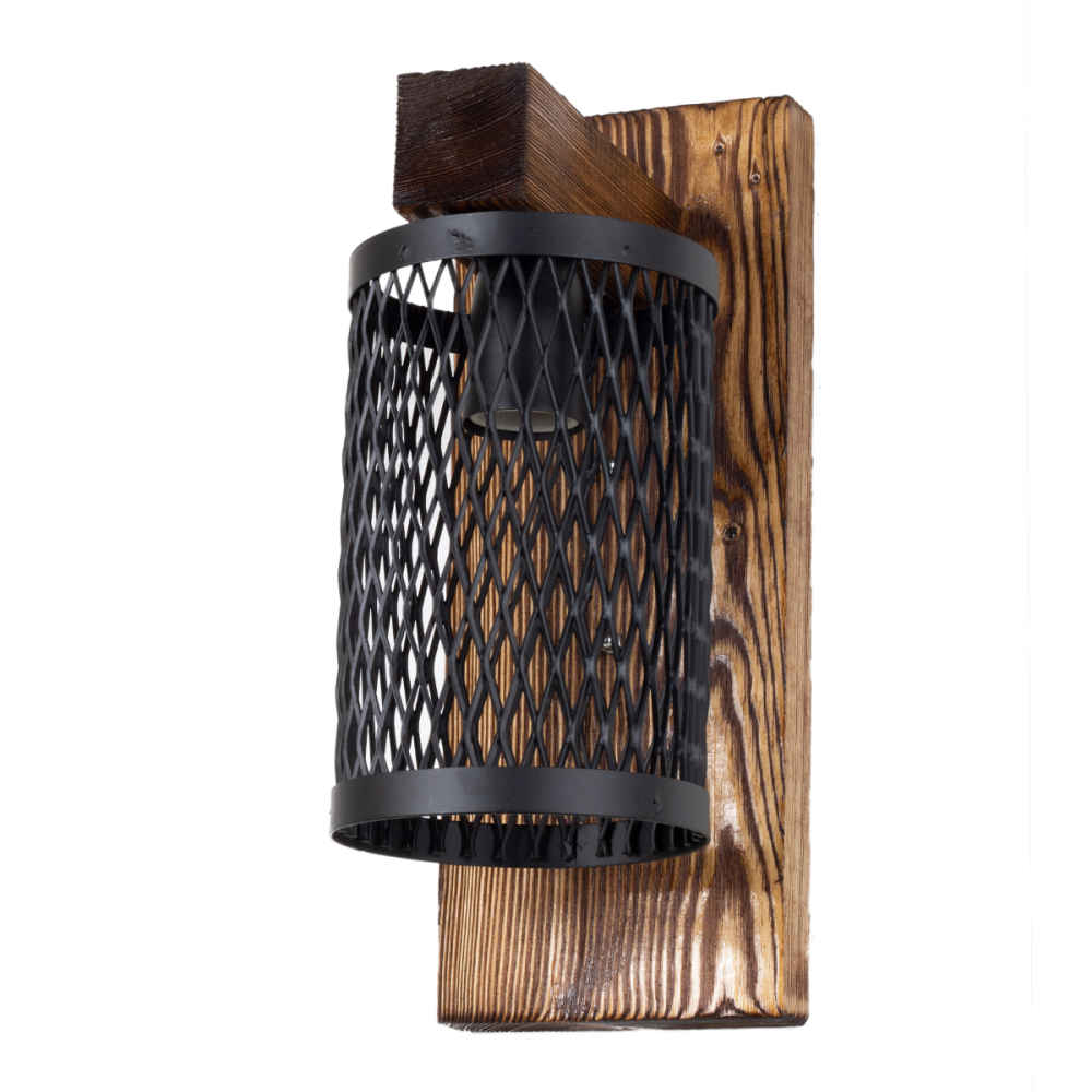 Modern Wooden Wall Sconce – G15 Minimalist Brown Finish