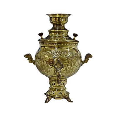 Persian Brass Samovar Decorative Charcoal Tea Maker 6-Liter