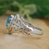 Persian Blue Topaz Silver Ring for Men Milad