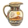Hand-Painted Art Motif Decorative Ceramic Pitcher Model Baft
