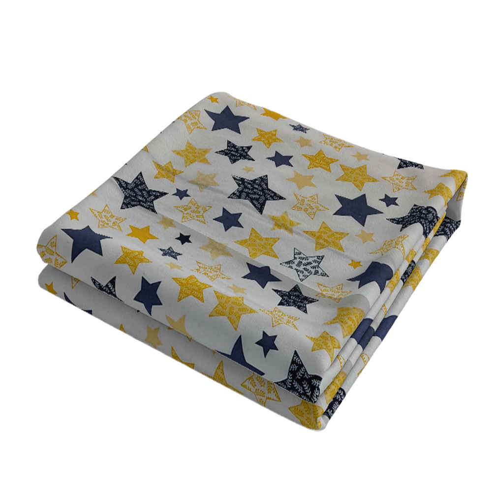Cotton & Polyester Double Duvet Cover – Super Soft, Stars Model