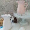 Decorative Ceramic Pitcher Vase, Featuring the Rose Model for a Classic Farmhouse Aesthetic