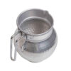 Decorative Steel Pitcher Vase with a Hammered Finish, Featuring the Hammered Model for Rustic Farmhouse Charm