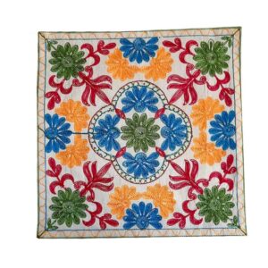 Embroidered Cushion Cover – Elham Suzani Design