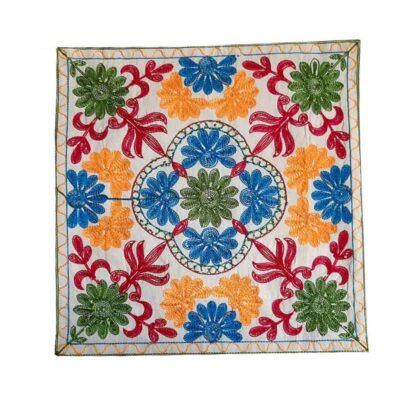 Embroidered Cushion Cover - Elham Suzani Design