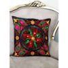 Embroidered Cushion Cover - Flower Suzani Design