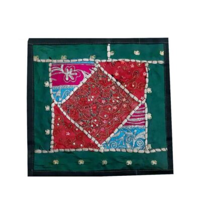 Embroidered Cushion Cover - Jungle Suzani Design