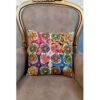 Embroidered Cushion Cover - Light Suzani Design