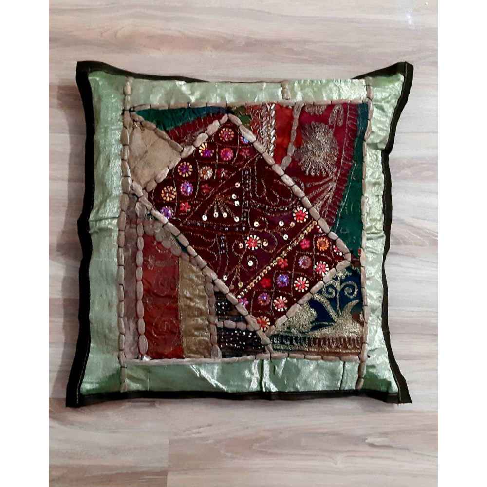 Embroidered Cushion Cover – Shine Suzani Design