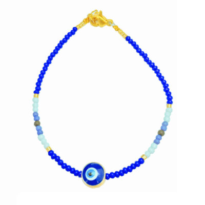 Women's Ocean Evil Eye Beaded Bracelet – Traditional Protective Jewelry