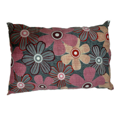 Restful Comfort Bed Pillow – Velvet Cover Floral Model Spring