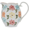 Decorative Ceramic Pitcher Vase, Featuring the Spring Model with a Fresh Flower Design for Farmhouse Style