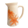 Decorative Ceramic Pitcher Vase, Featuring the Golestan Model with a Timeless Floral Design
