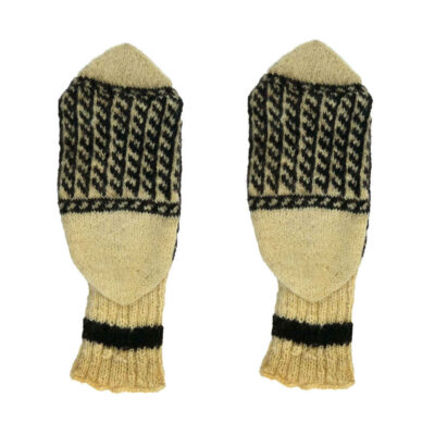 Handwoven Wool Crew Socks for Men with Pedram Design, Warm Traditional Persian Knit