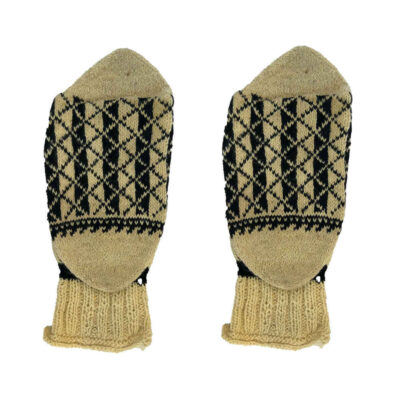 Handwoven Wool Crew Socks for Men with Taha Design, Warm Traditional Persian Knit