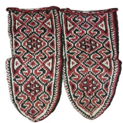 Handwoven Wool Ankle Socks for Men and Women with Toranj Design, Warm Traditional Persian Knit