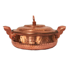 Persian Copper Sauté Pan – Handcrafted with Lid (Armin Model)