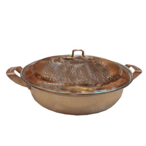 Persian Copper Sauté Pan – Handcrafted with Lid (Artin Model)