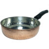 Handcrafted Persian Copper Frying Pan - Abtin Round Design