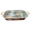Handcrafted Persian Copper Frying Pan - Arash Rectangular Design