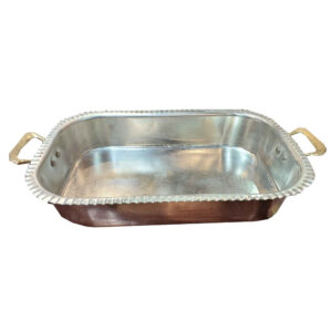 Handcrafted Persian Copper Frying Pan – Arash Rectangular Design