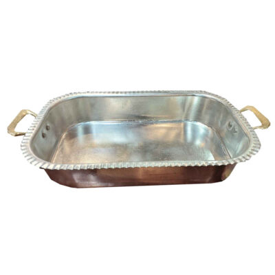 Handcrafted Persian Copper Frying Pan - Arash Rectangular Design