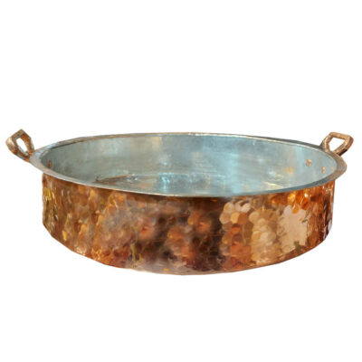 Persian Copper Sauté Pan - Handcrafted Arezoo Round Model