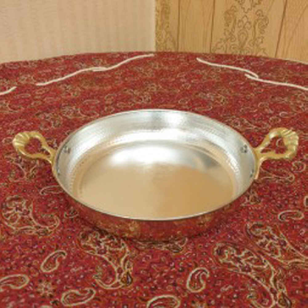 Handcrafted Persian Copper Frying Pan – Azin Round Design