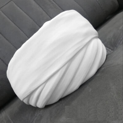 Iranian Amamah Turban in White and Black with Islamic Cleric Style
