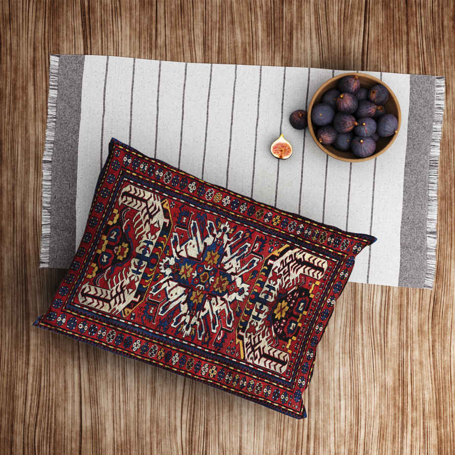 Persian Velvet Pillowcase – Standard Sized Model Hezardastan – Luxurious and Unique (x2)