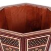 Persian Wooden Waste Basket – Khatamkari Floral Motif