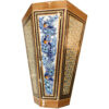 Persian Wooden Waste Basket – Khatamkari Kiarash Style